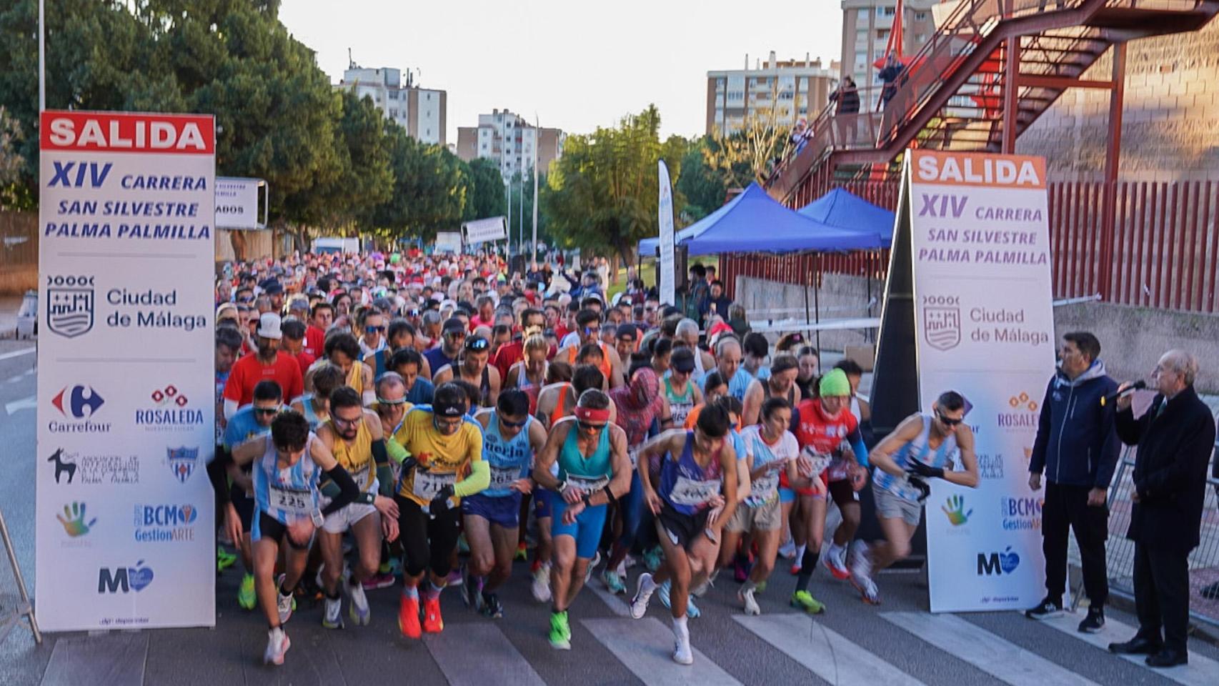 Celebración de la XIV Carrera Solidaria San Silvestre de Málaga.