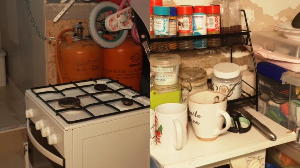 Imagen del trastero de Reina, en una captura del vídeo de Diego Revuelta.