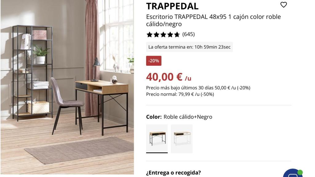 Escritorio Trappedal.