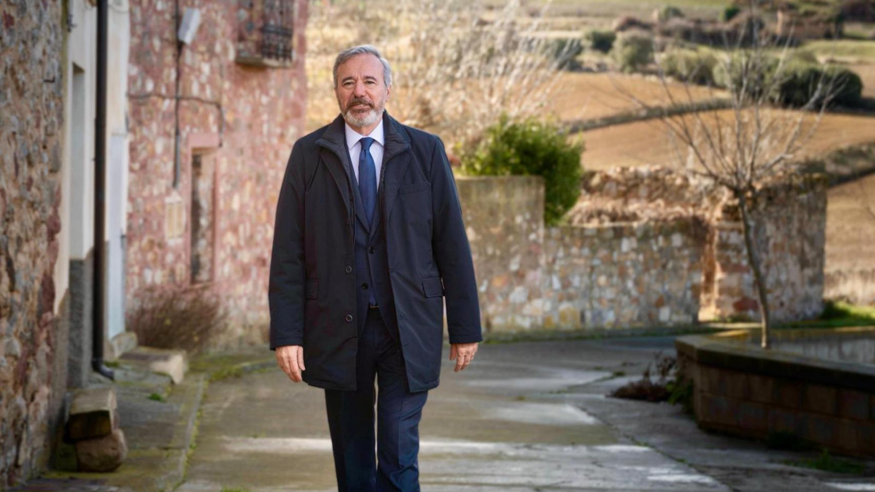 Jorge Azcón, en su discurso de fin de año desde Almohaja (Teruel)