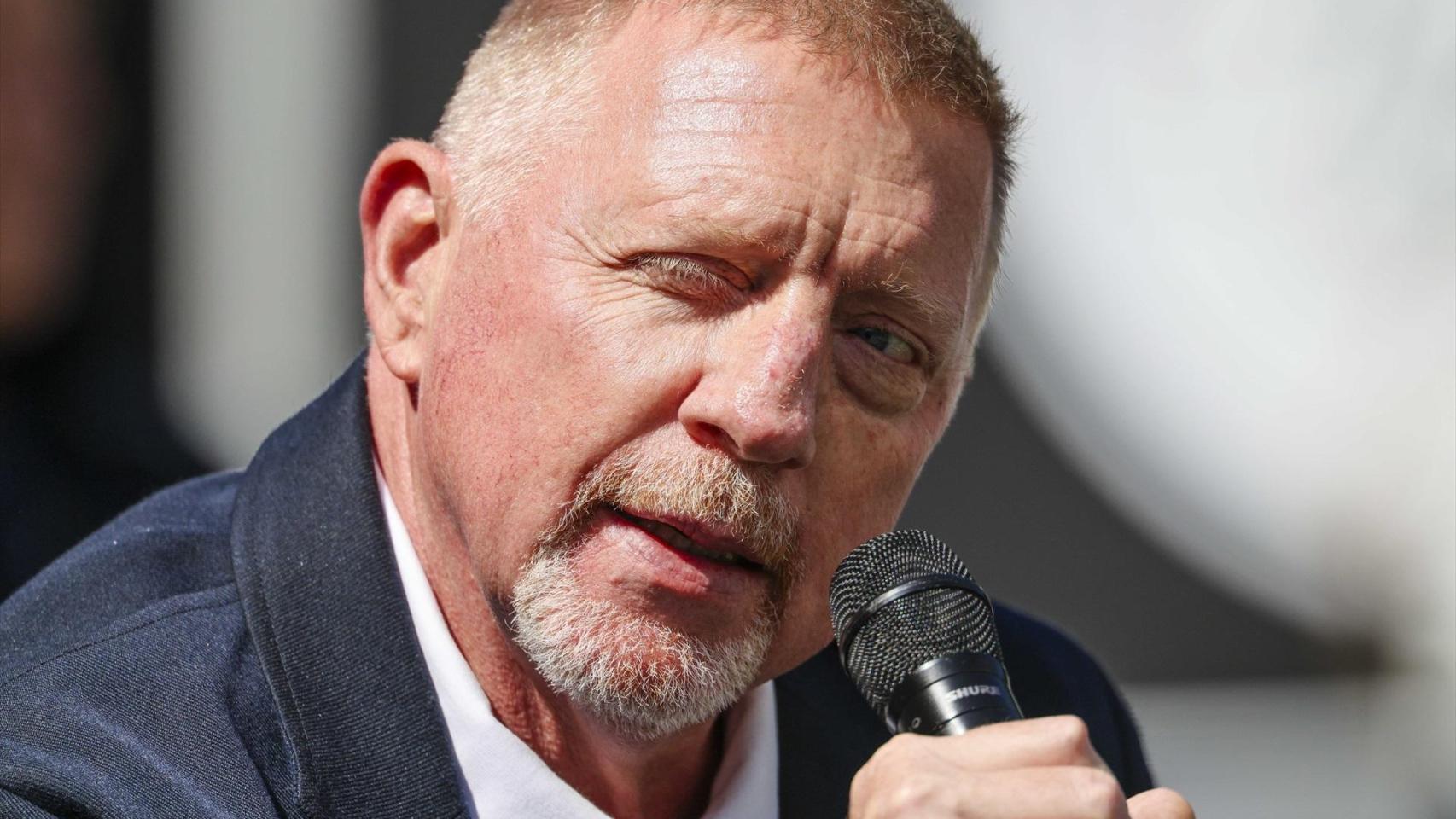Boris Becker, durante al Open de Hamburgo.