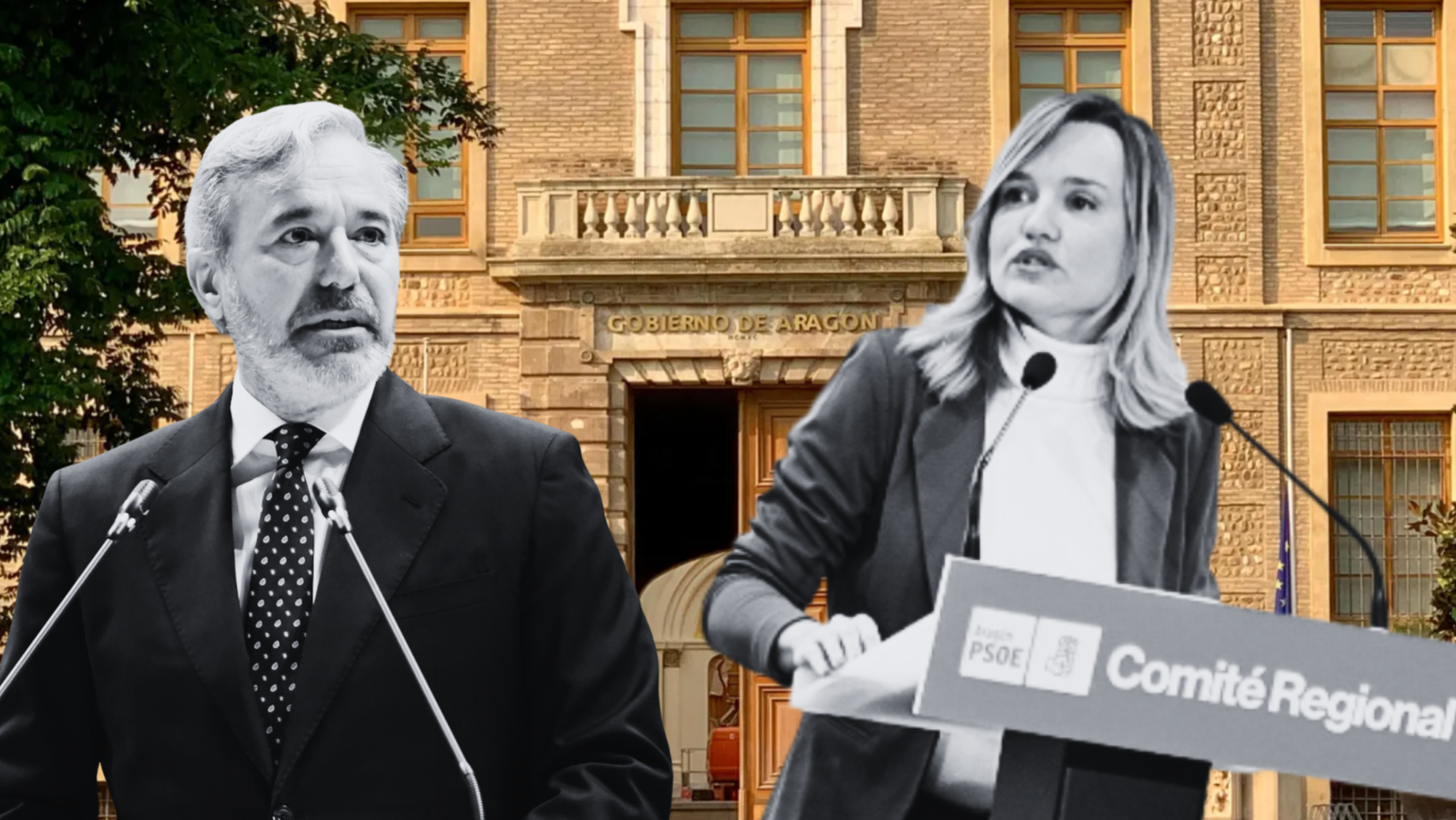 Jorge Azcón y Pilar Alegría