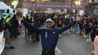 Atleta extremo Sergio Turull, en San Silvestre Vallecana 2025.