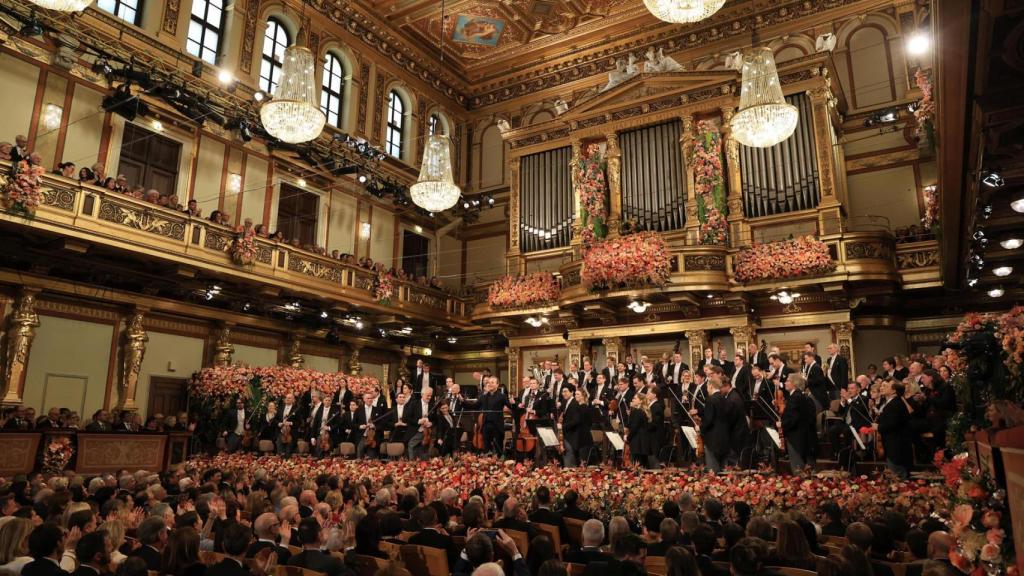 Un momento del concierto de año nuevo de la Filarmónica de Viena, este jueves, 1 de enero. Foto: EFE/Filarmónica de Viena/Dieter Nagl