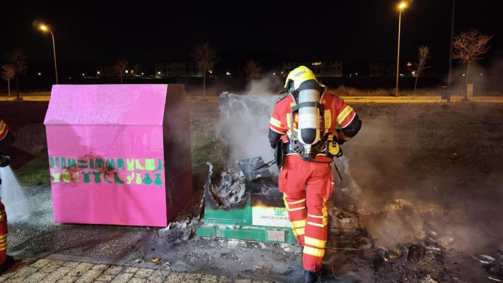 Intervención de los bomberos de la Diputación de Segovia