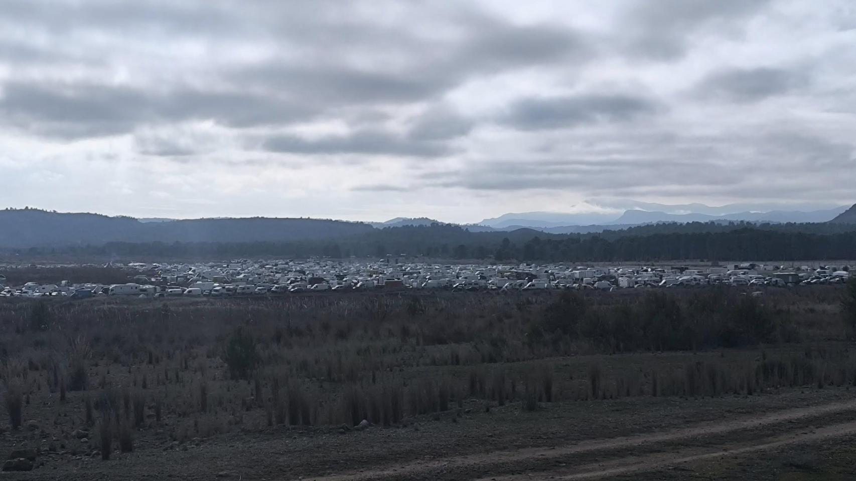 Rave ilegal de Albacete. Foto: redes sociales de Francisco Javier Jaime Espinosa, alcalde de Férez (Albacete).
