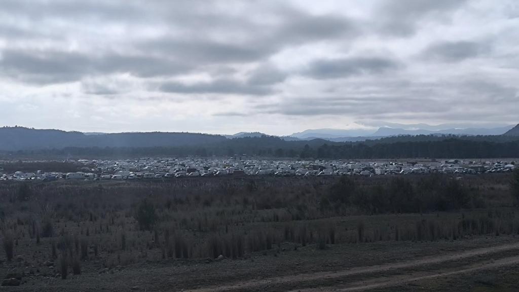 Rave ilegal de Albacete. Foto: redes sociales de Francisco Javier Jaime Espinosa, alcalde de Férez (Albacete).