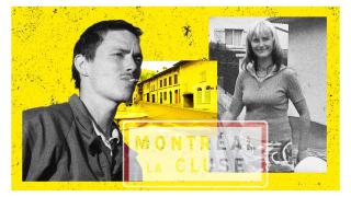 A la izquierda, Gérald Thomassin, presunto asesino de Catherine Burgod (a la derecha). Diseño: Rubén Vique