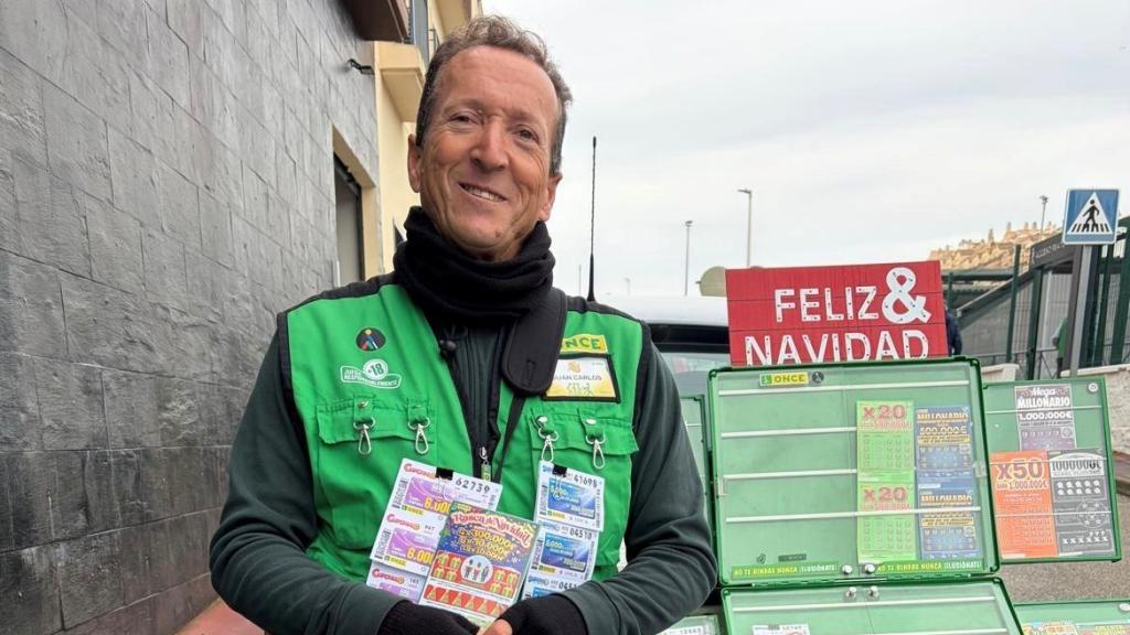 Juan Carlos Collado, vendedor de la ONCE.