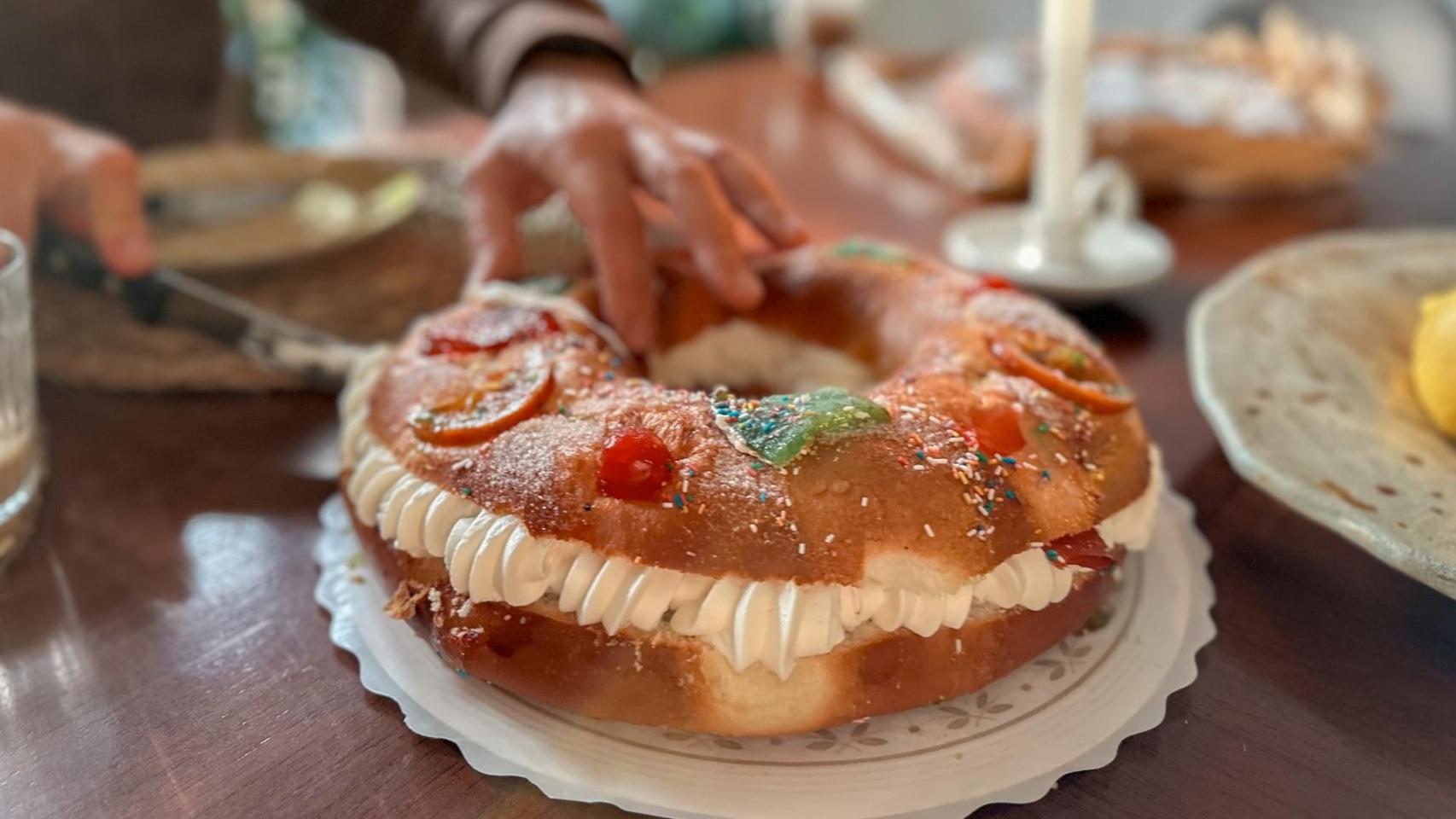 Un Roscón de Reyes.