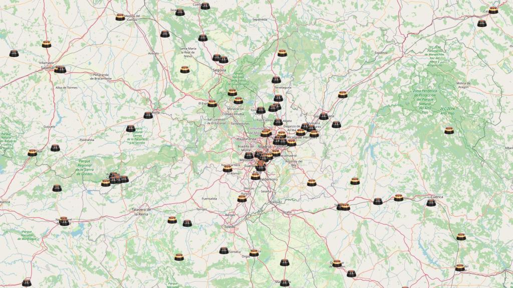 Captura de pantalla del mapa.