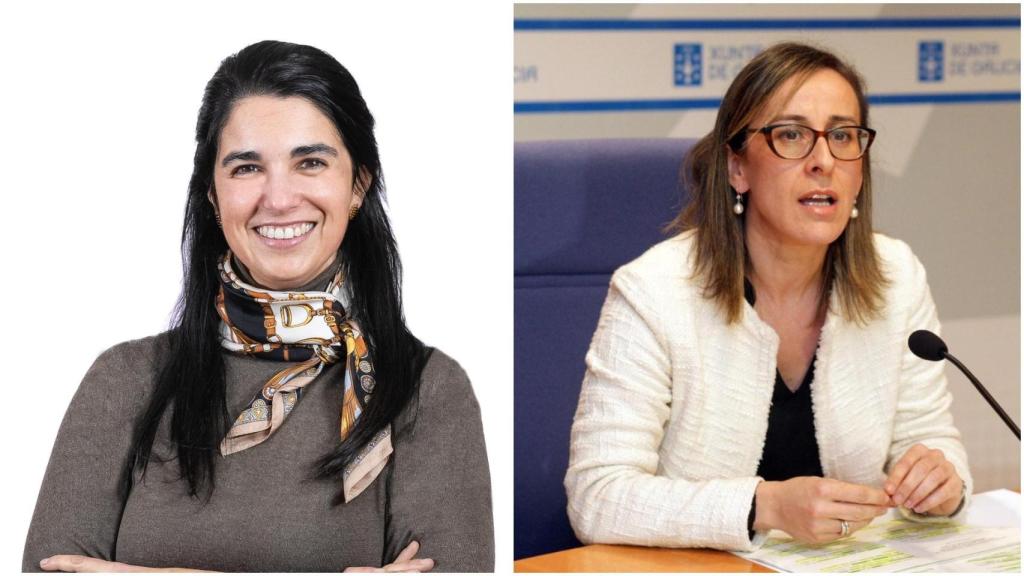 Nazareth Cendán (izquierda) sustituye a Ethel Vázquez como doputada del PPdeG en el Parlamento de Galicia.