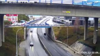 Tráfico para acceder a Marineda City, en A Coruña.