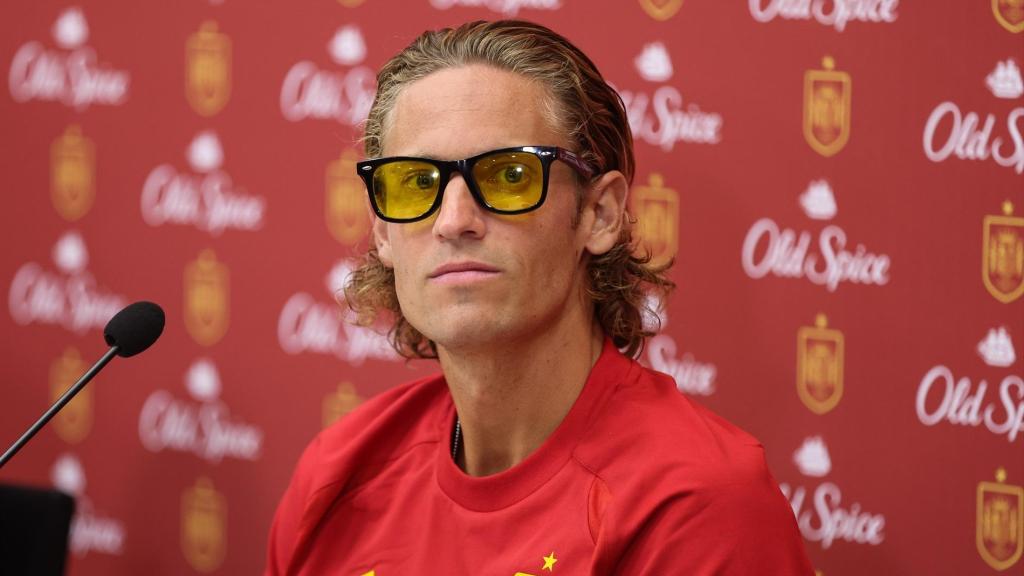 Marcos Llorente, en un acto con la Selección