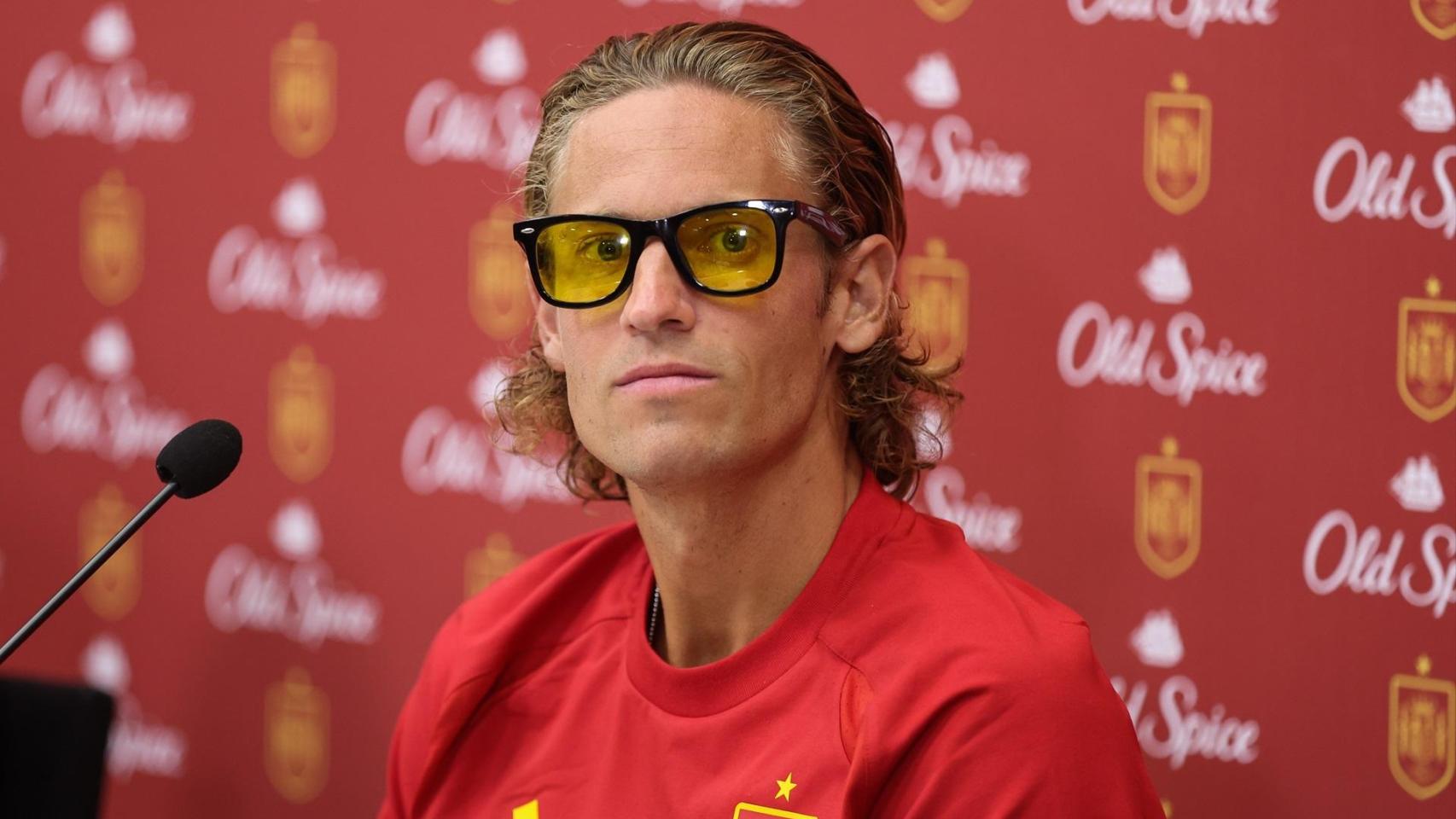 Marcos Llorente, en un acto con la Selección