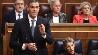 Pedro Sánchez durante una intervención en el Congreso.