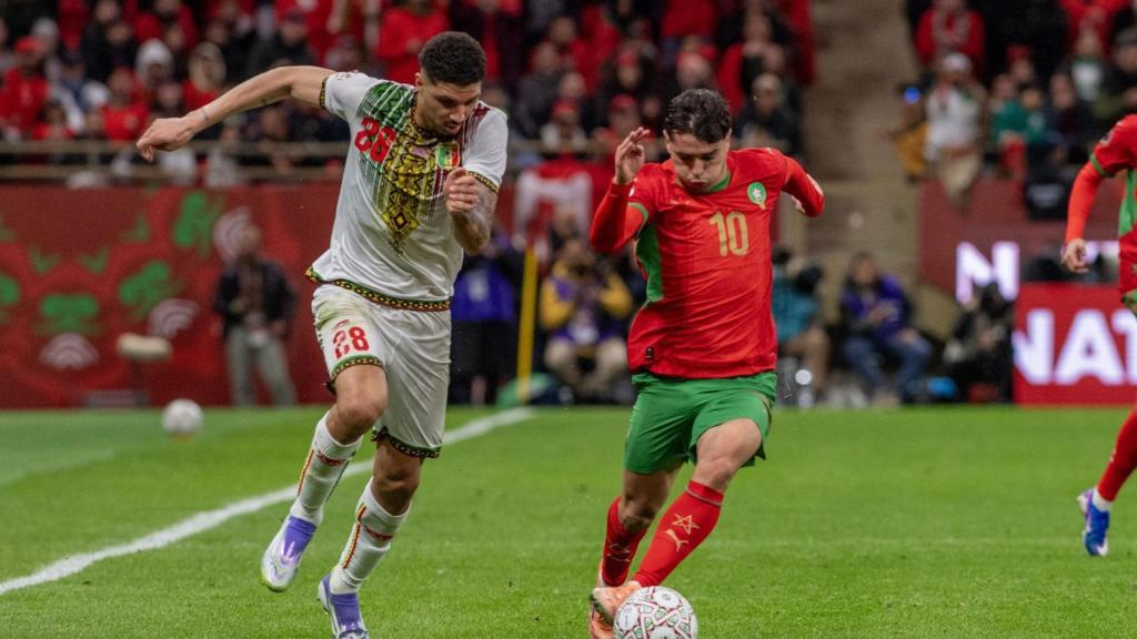 Brahim Díaz, con la selección marroquí ante Mali en la Copa de África