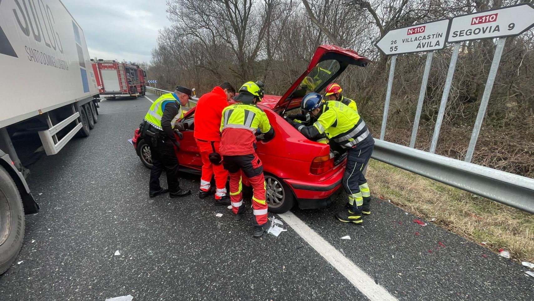 Accidente en Madrona