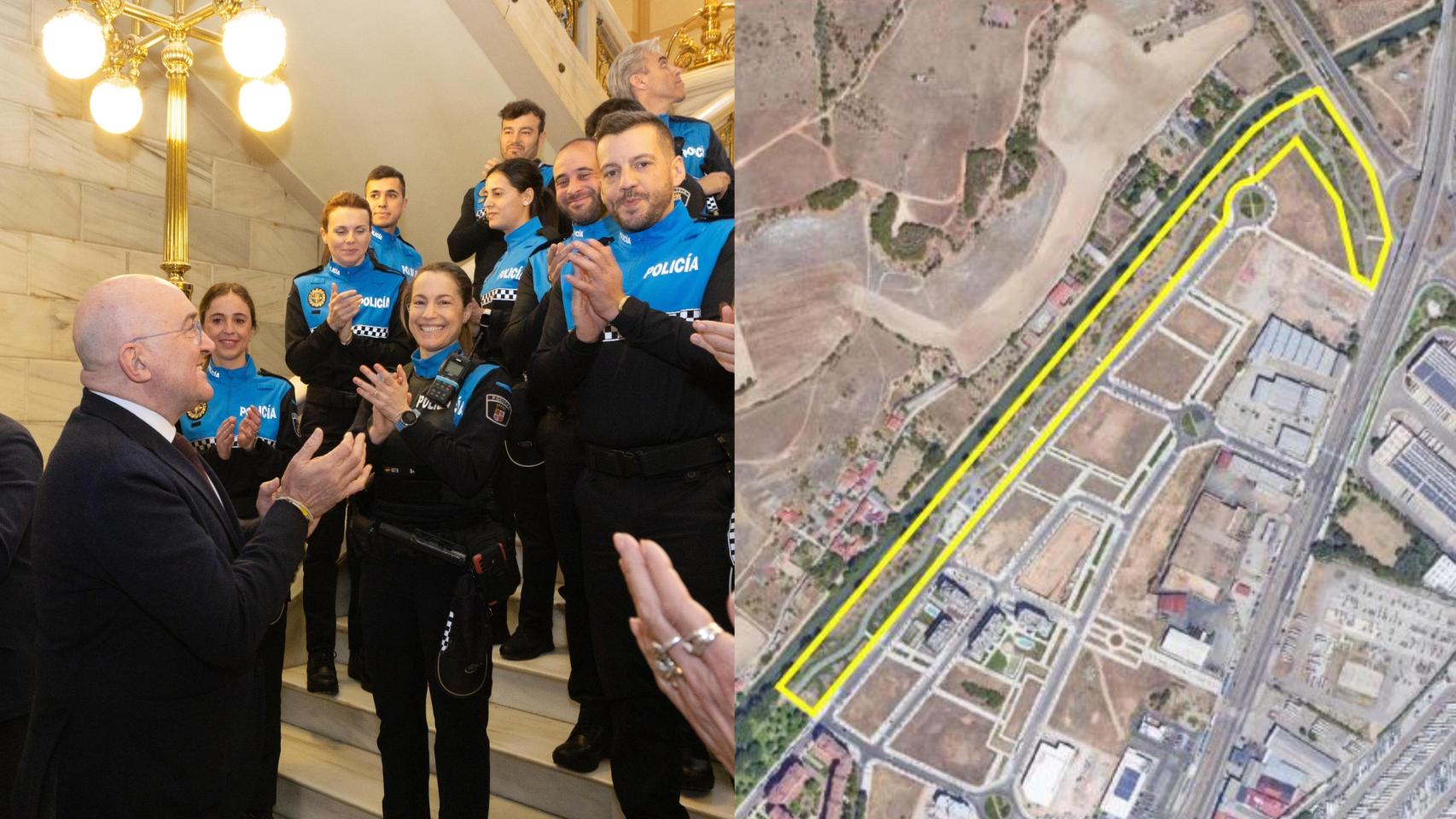 A la derecha, ubicación del nuevo Parque Policía Municipal de Valladolid