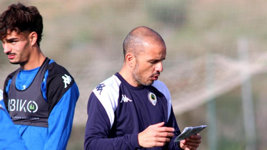 Beto Company durante un entrenamiento.