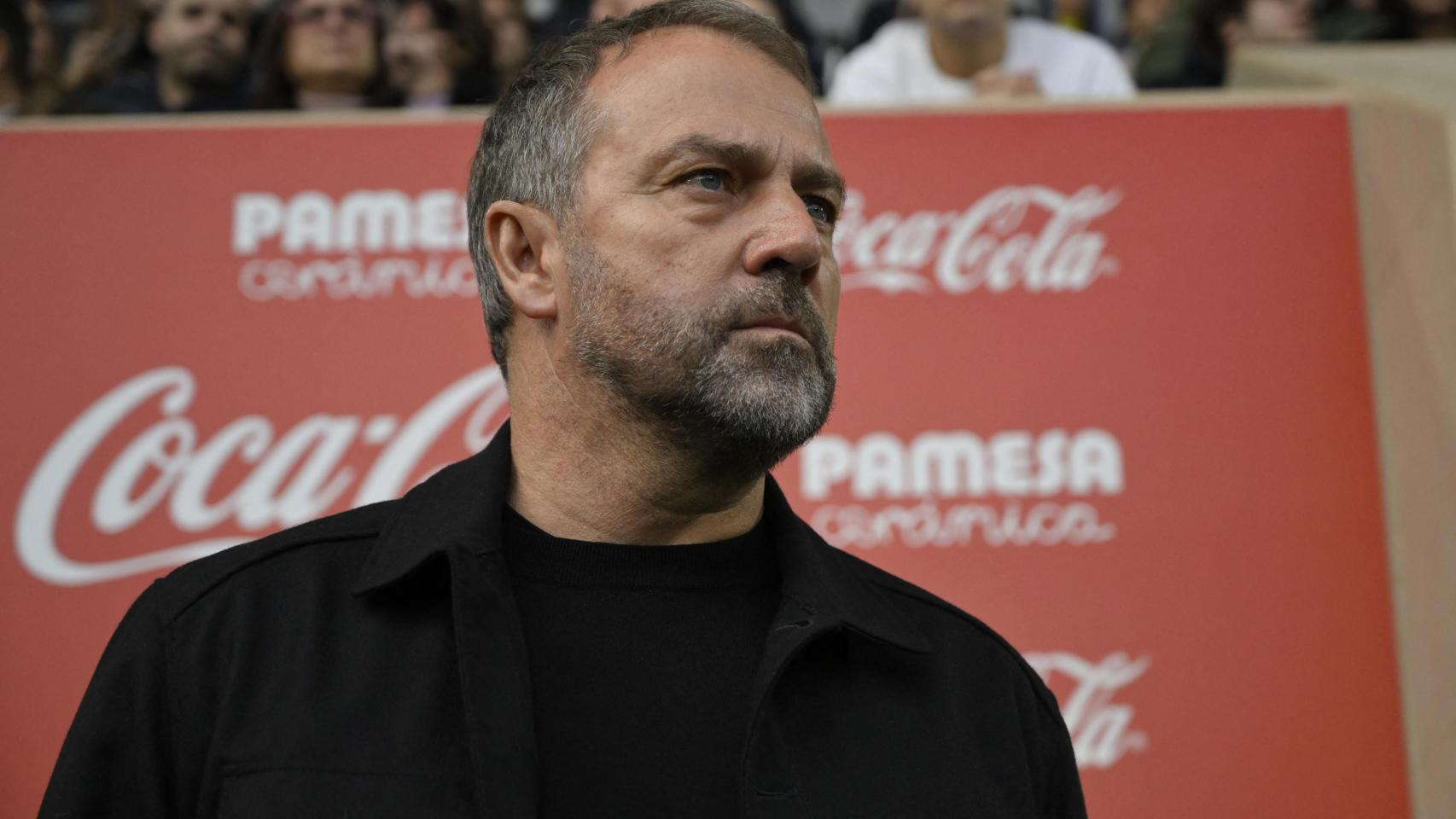 Hansi Flick, en la previa del partido del Barça ante el Villarreal.