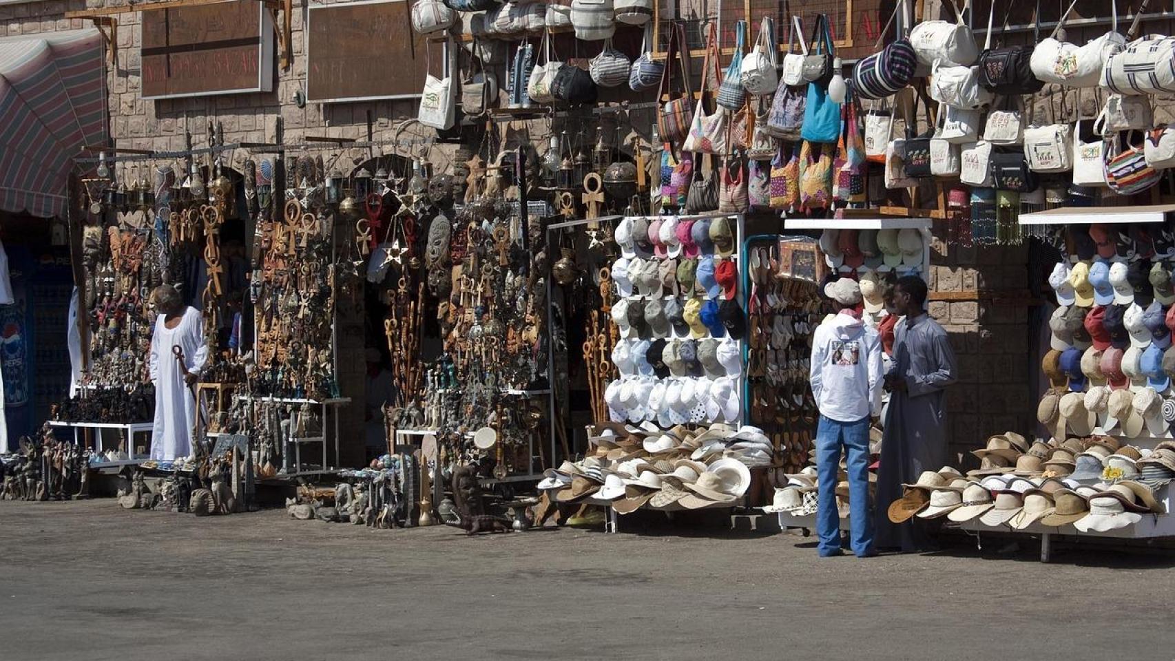 Un bazar de El Cairo, capital de Egipto.