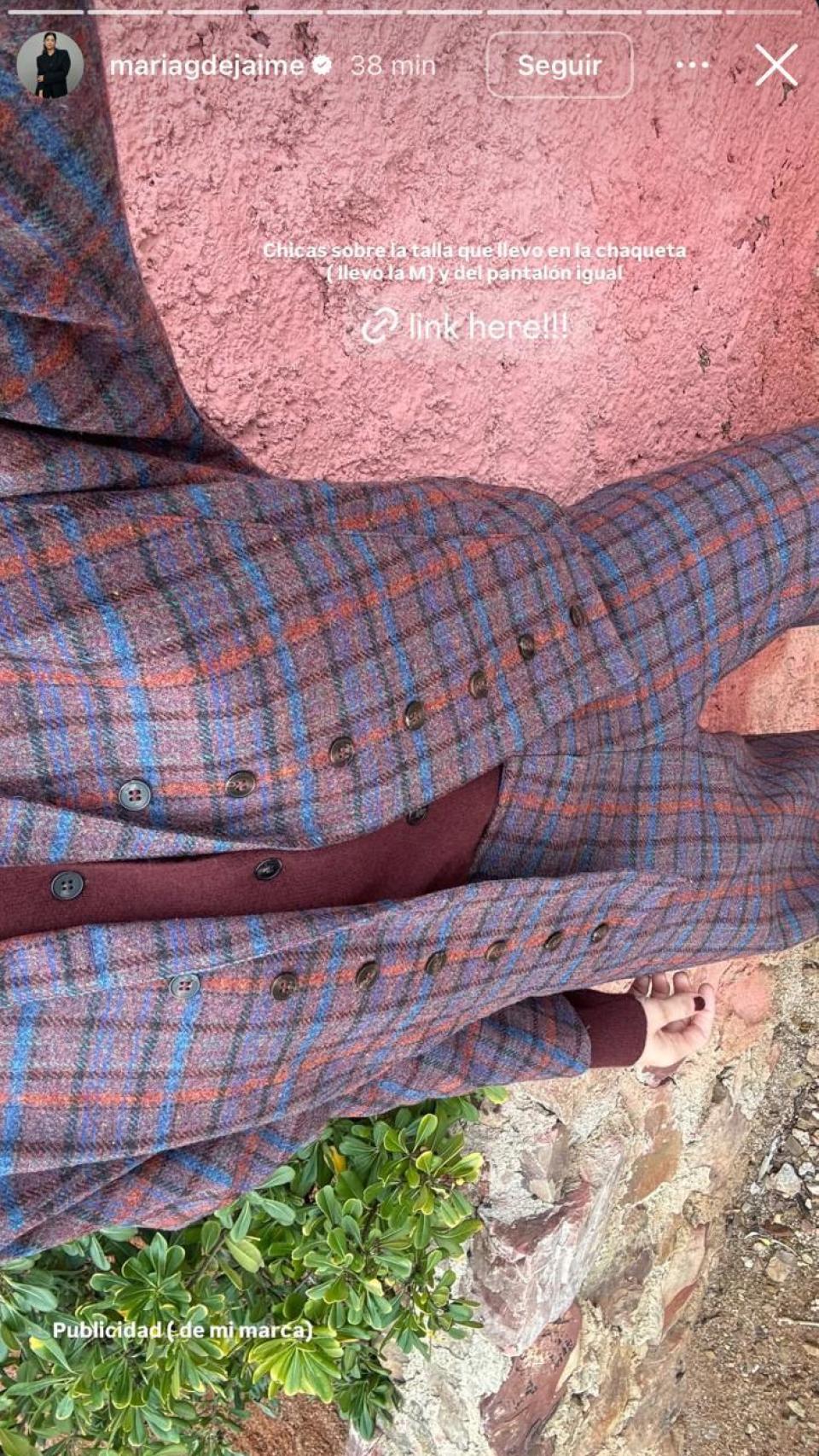 María García de Jaime luciendo el conjunto de Himba.