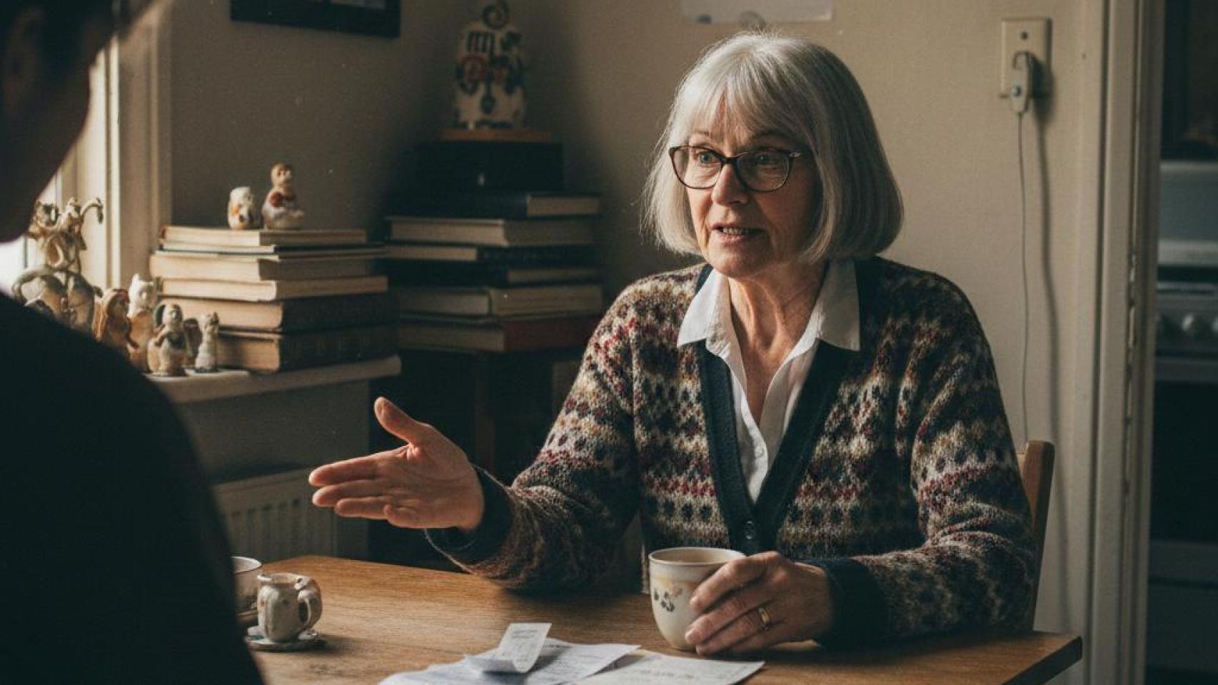 Pensionista que tiene que compartir piso a los 62 años.