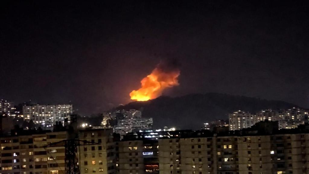 Una explosión en Caracas.