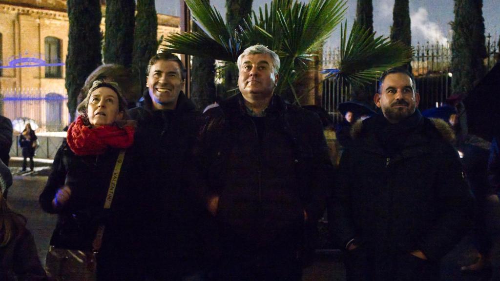 Ana Guarinos, acompañada por los concejales Alfonso Esteban, Santiago López y David García.