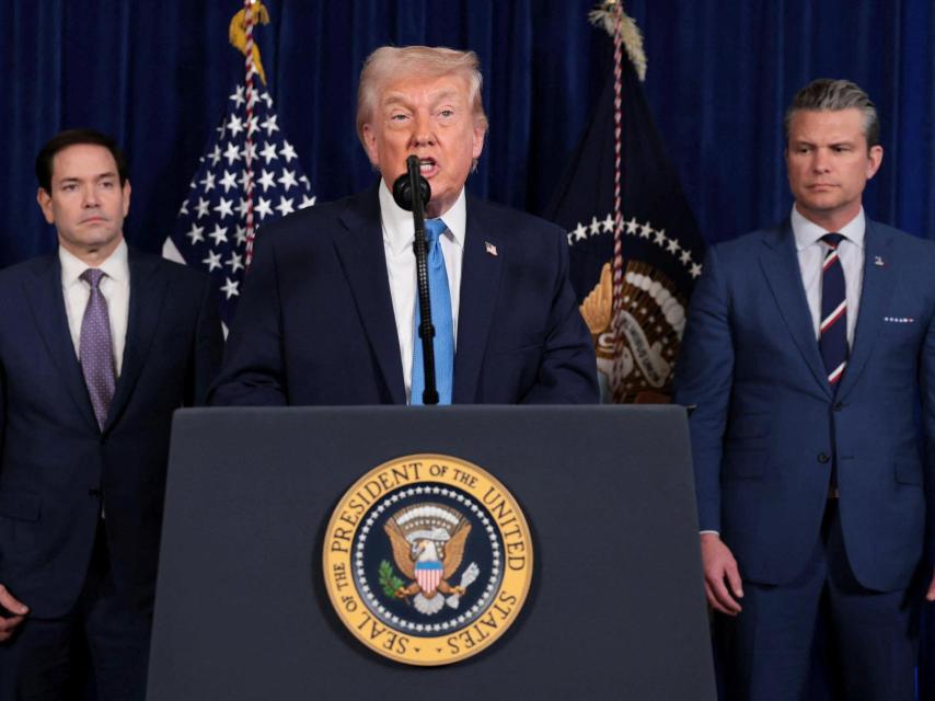 El presidente de Estados Unidos, Donald Trump, este sábado.