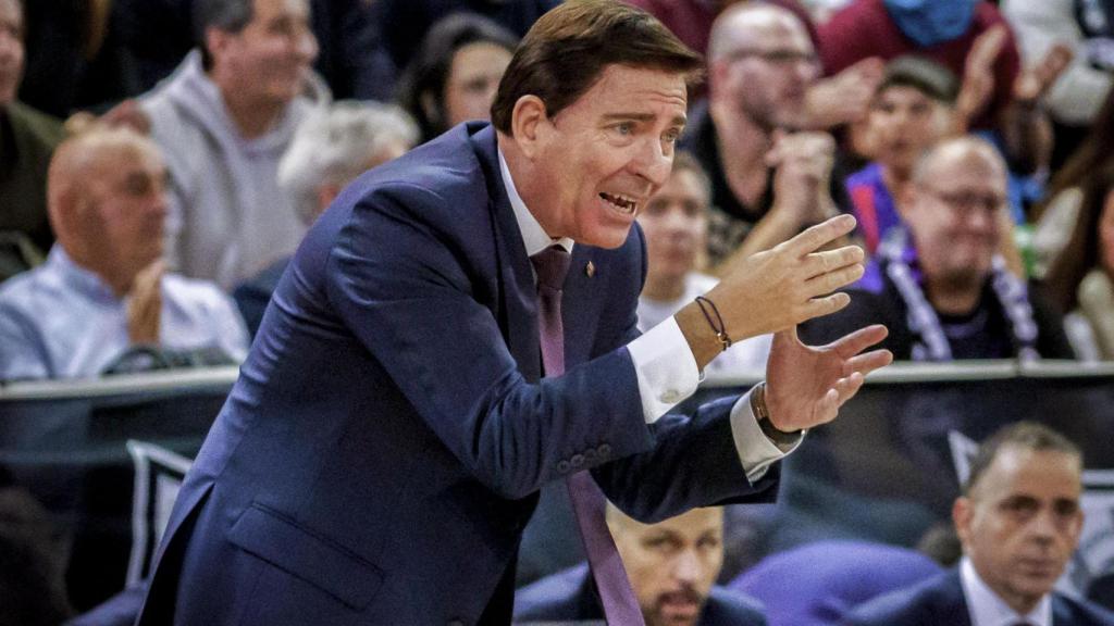 Xavi Pascual, durante un partido del FC Barcelona.