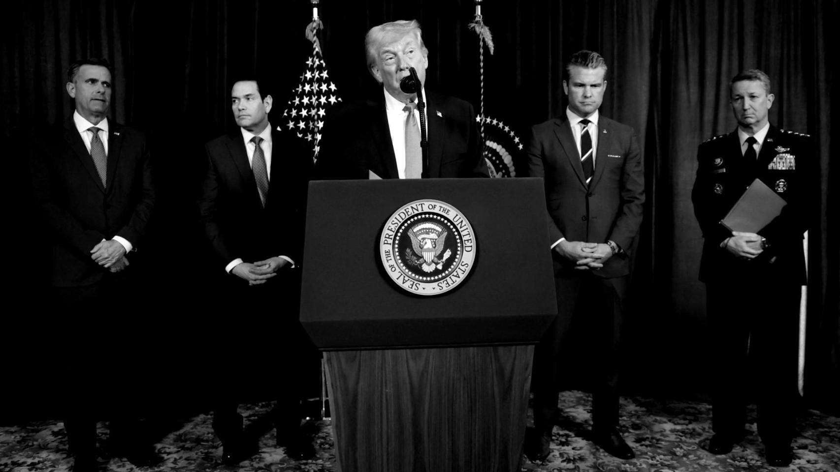 Donald Trump, presidente de EEUU, comparece en rueda de prensa tras la detención de Nicolás Maduro.