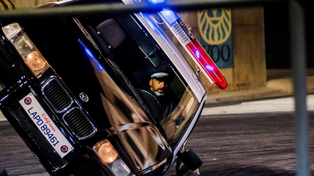 Una de las acrobacias del espectáculo Loca Academia de Policía.