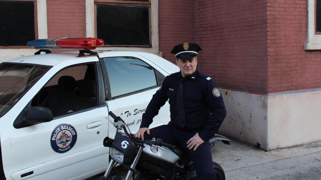 Rubén Trujillo con su 'motillo' del espectáculo.