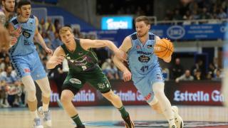 Alberto Díaz durante el Breogán vs. Unicaja de la Liga Endesa.
