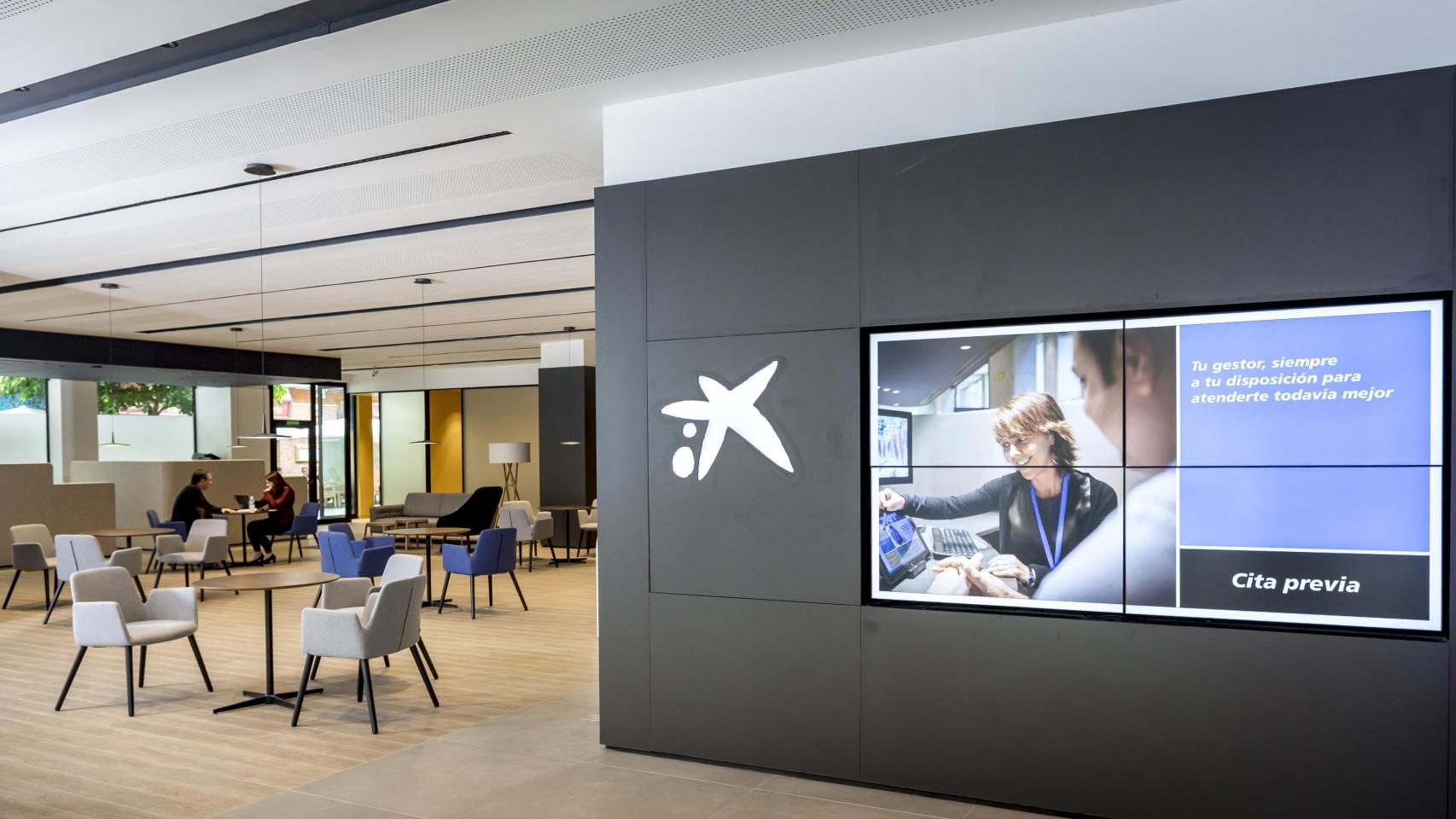 Una oficina de CaixaBank.