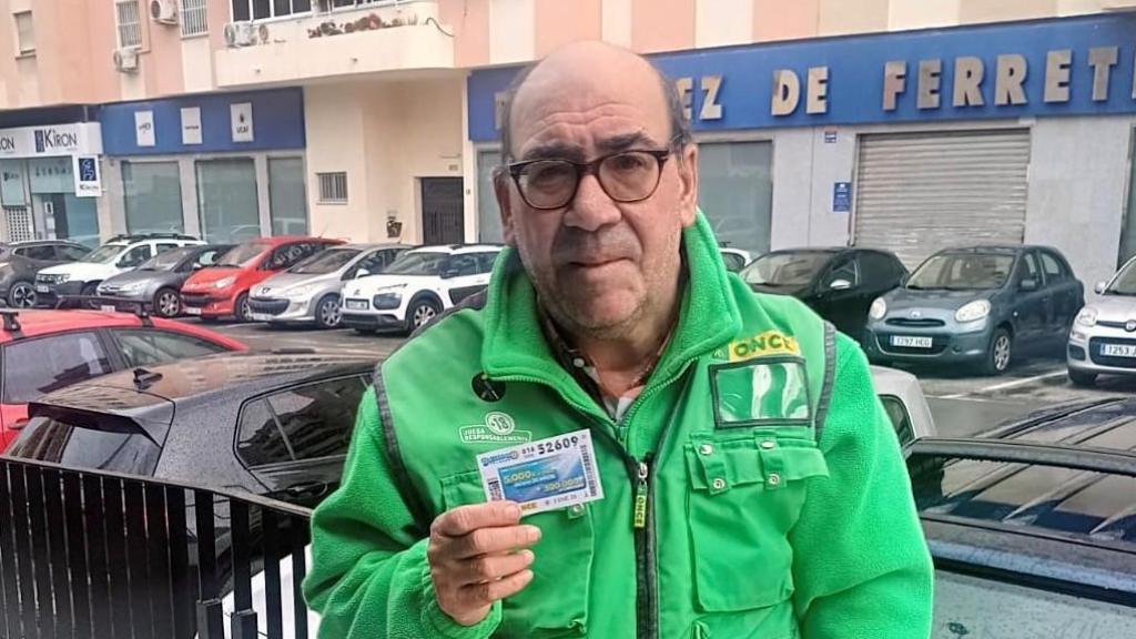 Manuel Ferrer, vendedor de la ONCE.