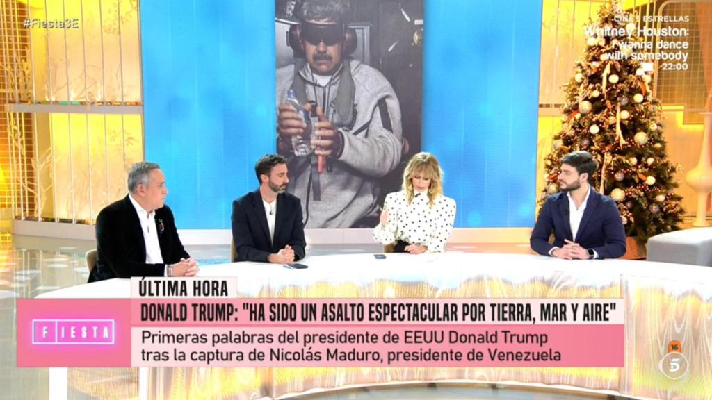 Aurelio Manzano, Alberto Sotillos, Emma García y Alejandro Entrambasaguas en 'Fiesta'.