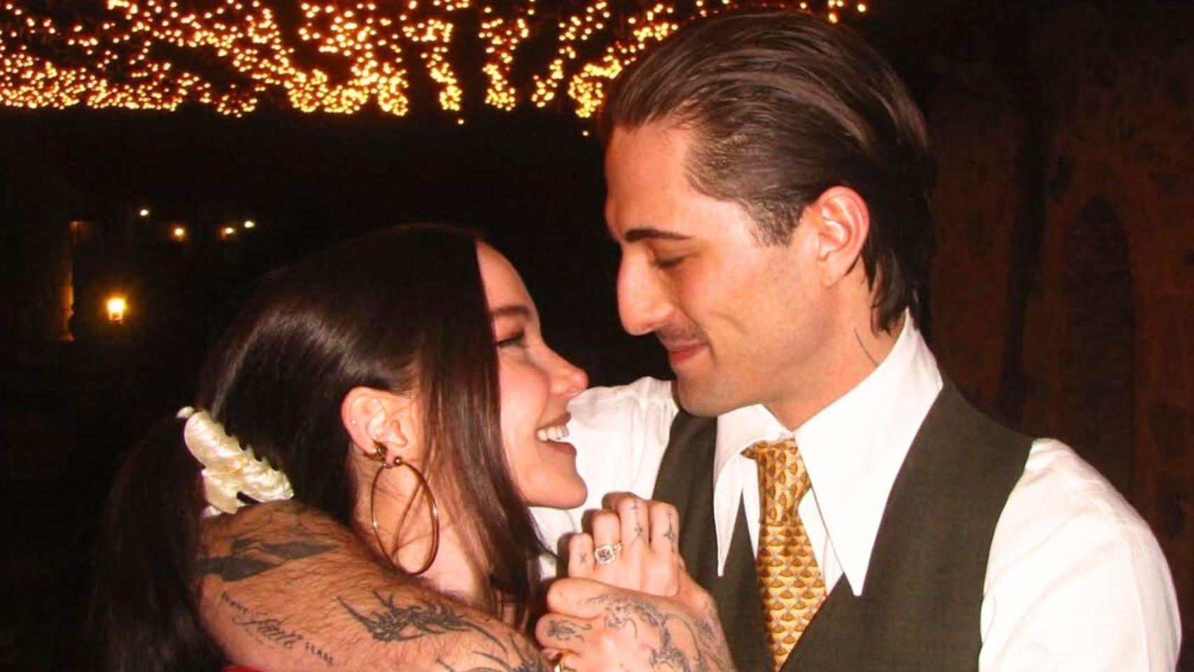 José Luis Gil y su hija.