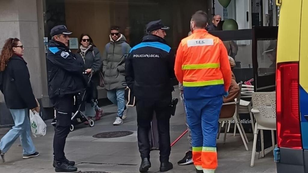 Lugar del suceso en la calle Pontejos