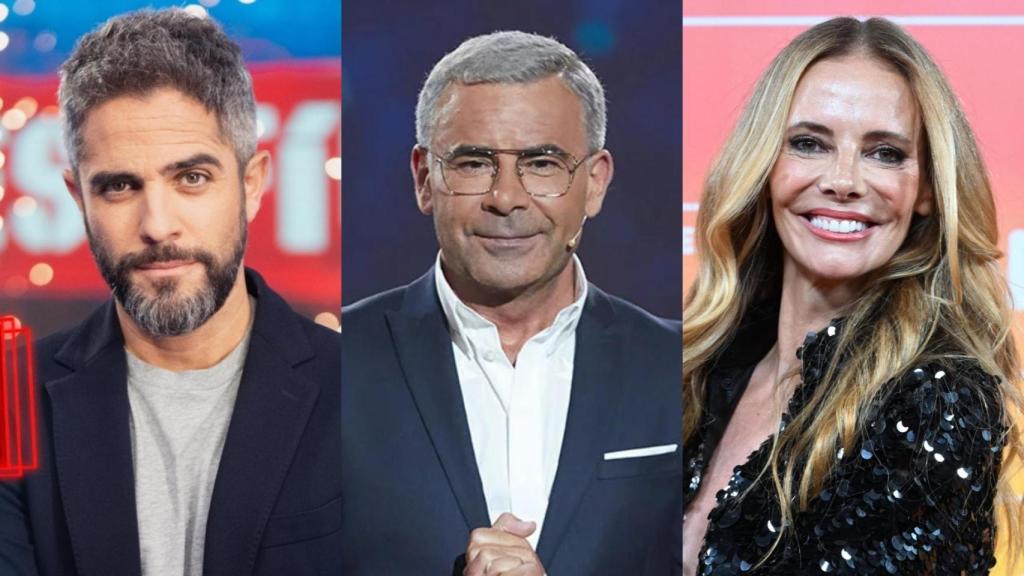 Roberto Leal en 'El desafío', Jorge Javier Vázquez en 'GH Dúo' y Paula Vázquez en una presentación de RTVE.