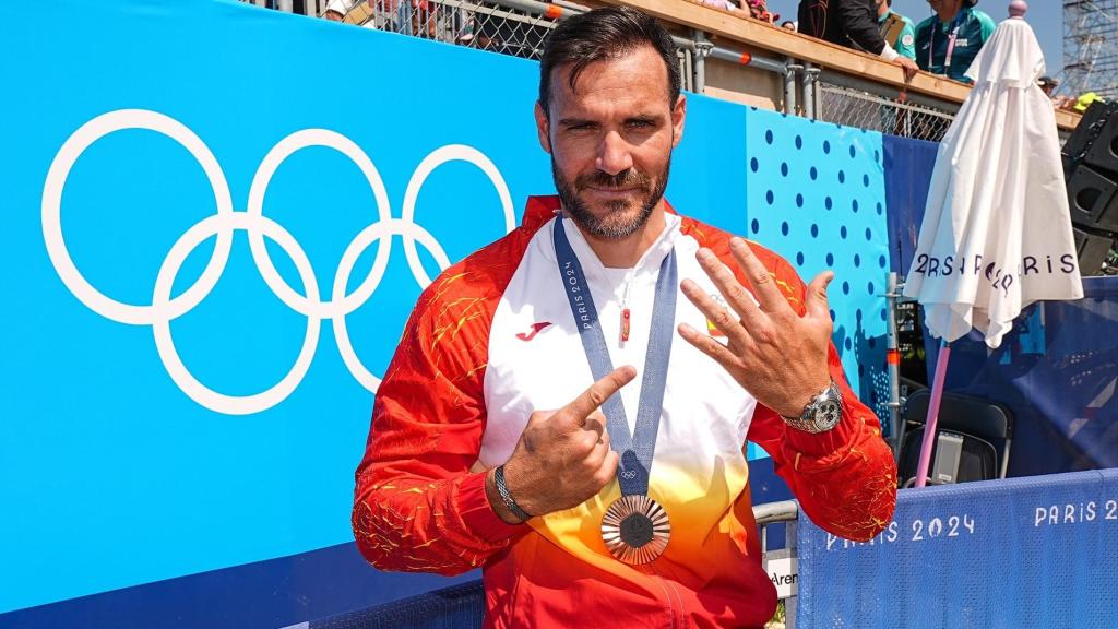 Saúl Craviotto, en los Juegos Olímpicos de París.