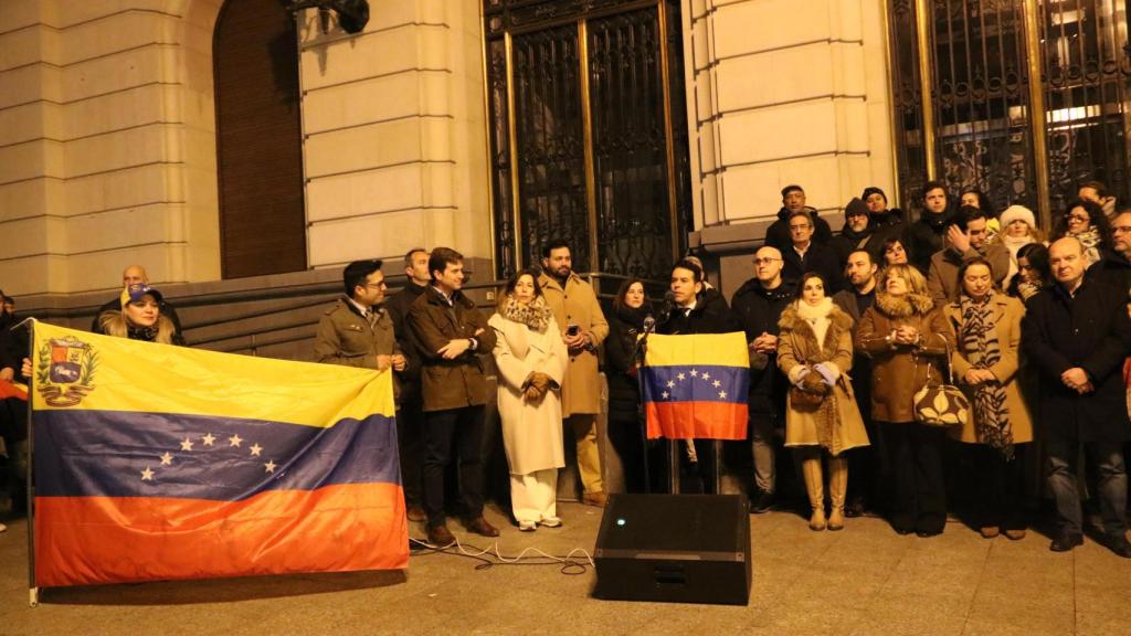 Concentración de venezolanos en Zaragoza