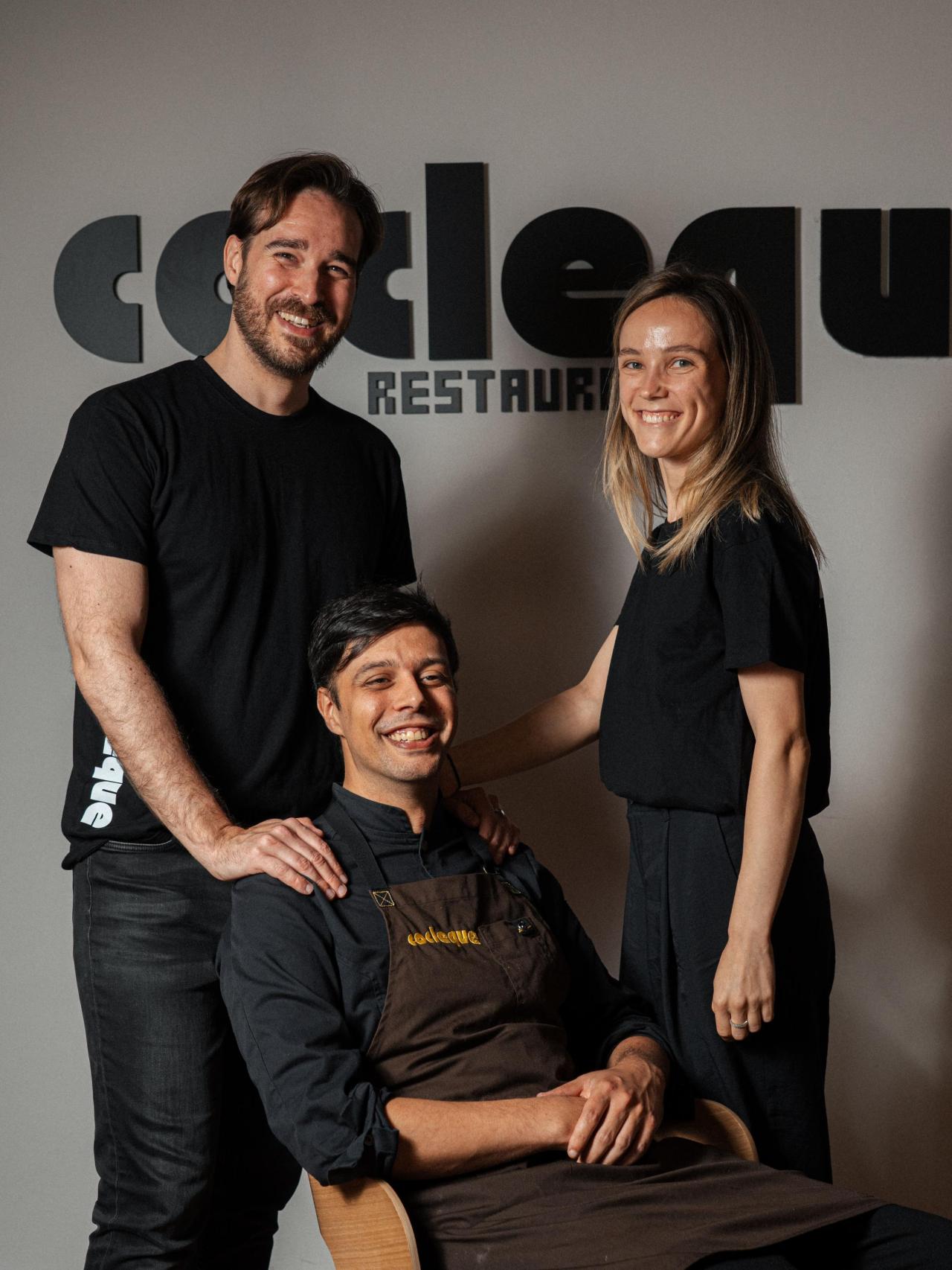 Víctor Fraguas (a la izquierda), Adrià Inglés (en el centro) y Doina Hmaruc (a la derecha).