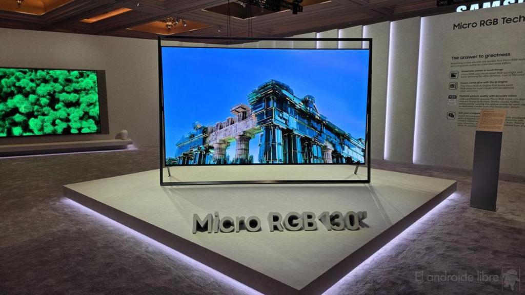 Televisor con tecnología microRGB de 130