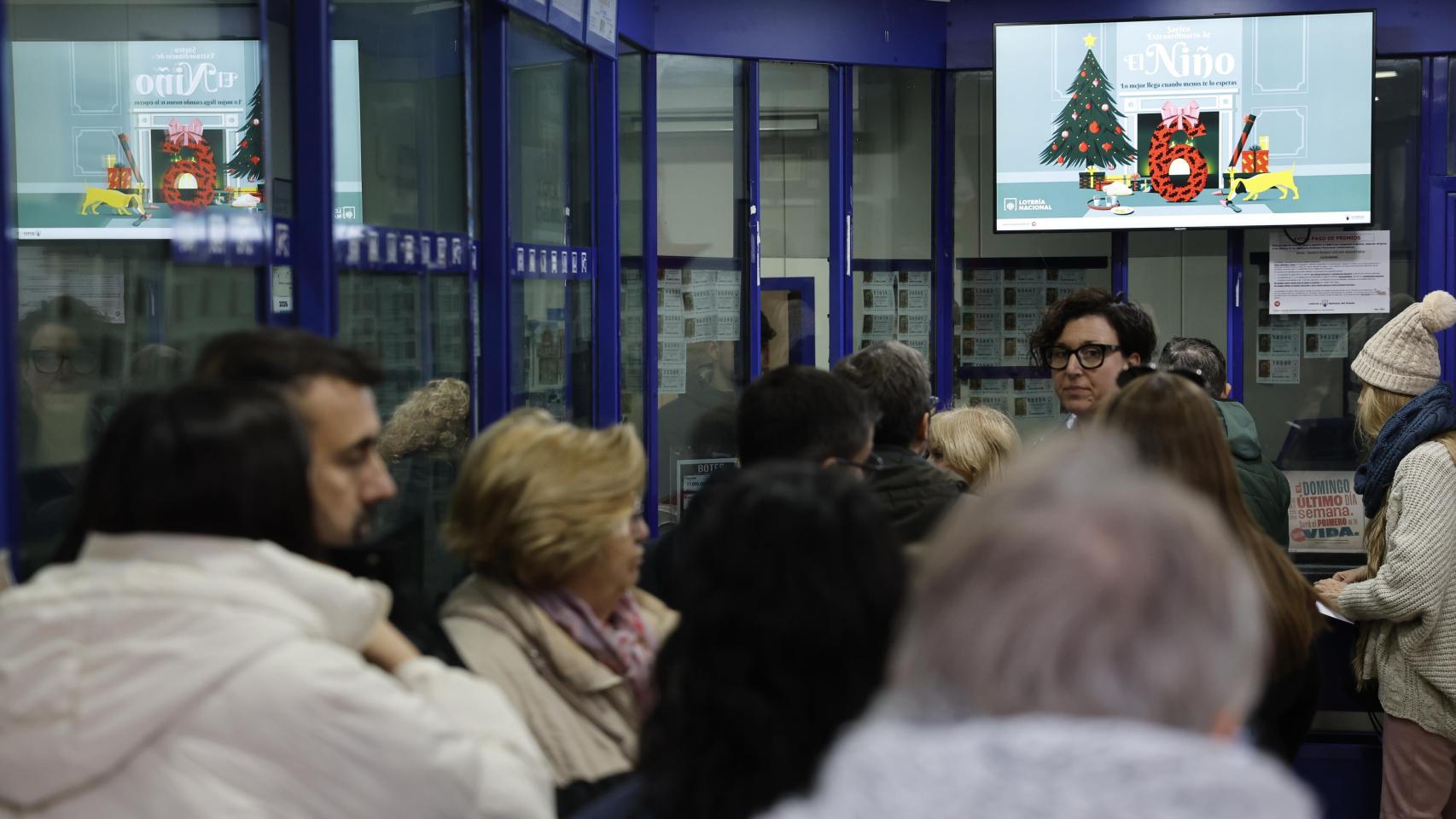 Las administraciones con suerte en Navidad.