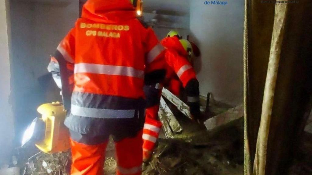 Intervención de Bomberos.