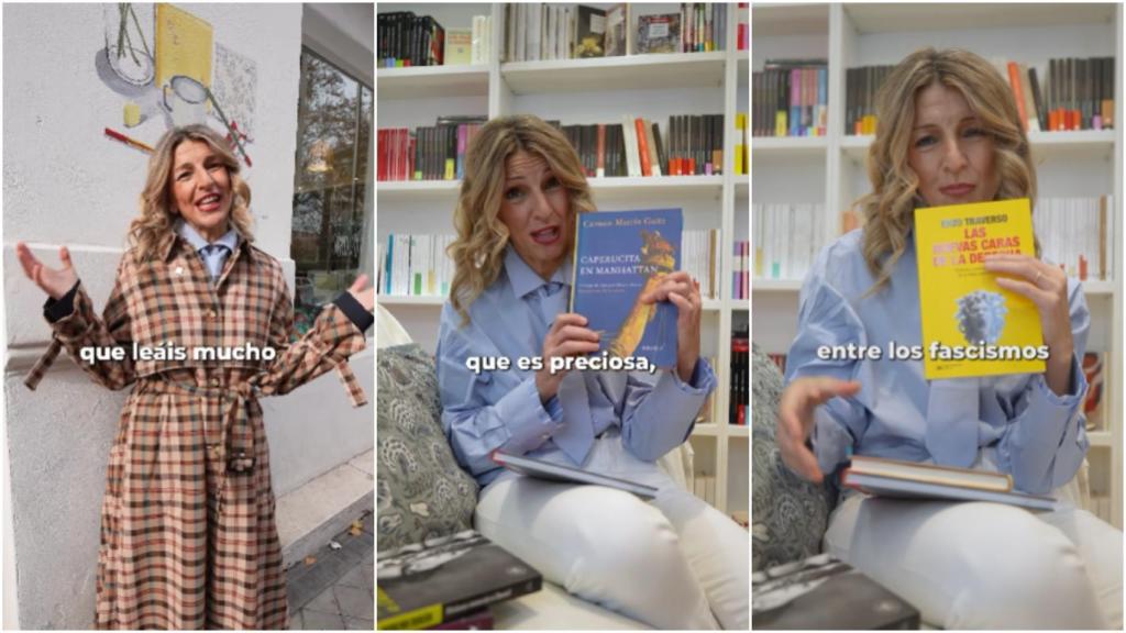 Yolanda Díaz en sus recomendaciones literarias de 2026