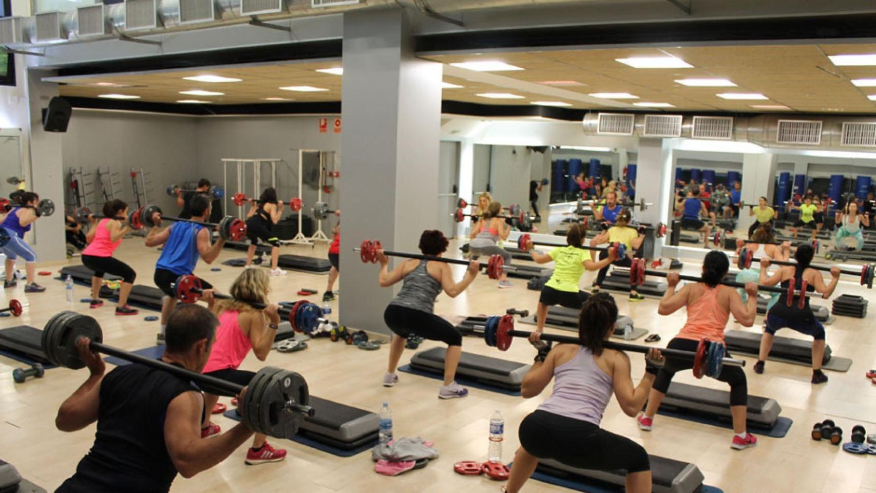 Foto de archivo de un gimnasio.
